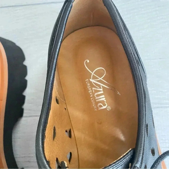 AZURA ROCKABILLY OXFORDS Black Sz 41 - Picture 5 of 12